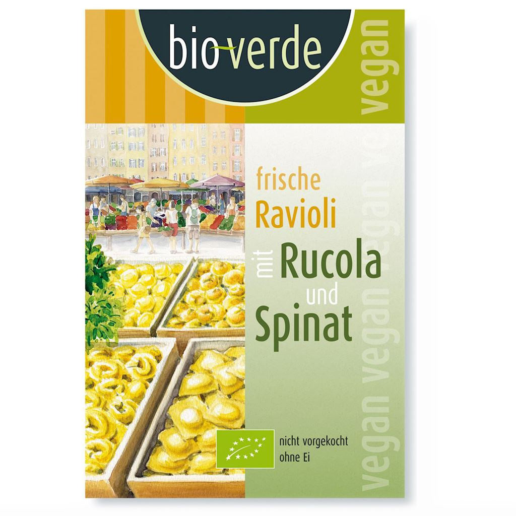 Ravioli Świeże z Rukolą i Szpinakiem BIO 250 g - Bio