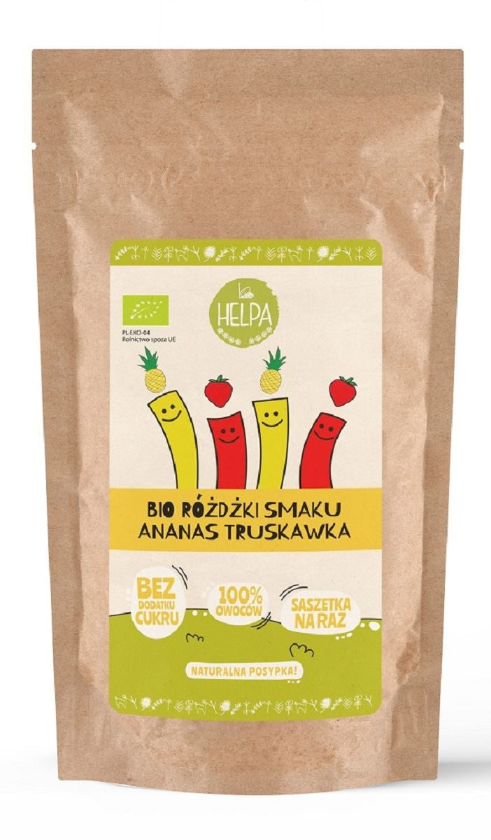 Różdżki Smaku Mix Ananas - Truskawka (Liofilizowane Owoce) BIO (10 x 2 g) (2 szt x 20 g)