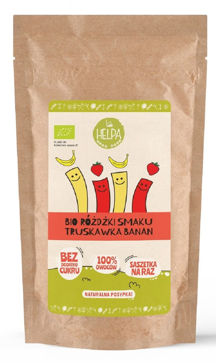 Różdżki Smaku Mix Truskawka - Banan (Liofilizowane Owoce) BIO (10 x 2 g) (2 szt x 20 g)