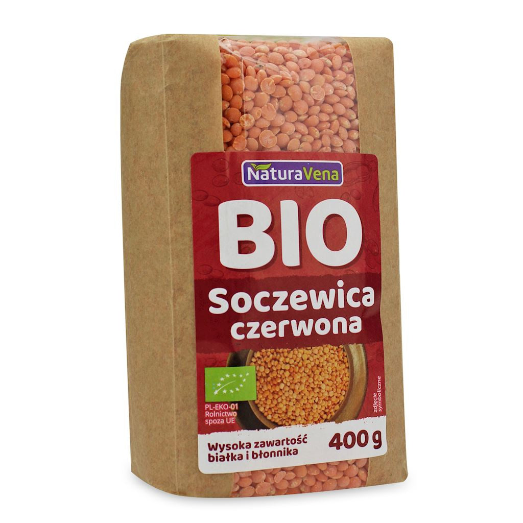 Soczewica Czerwona BIO (6 szt x 400 g)
