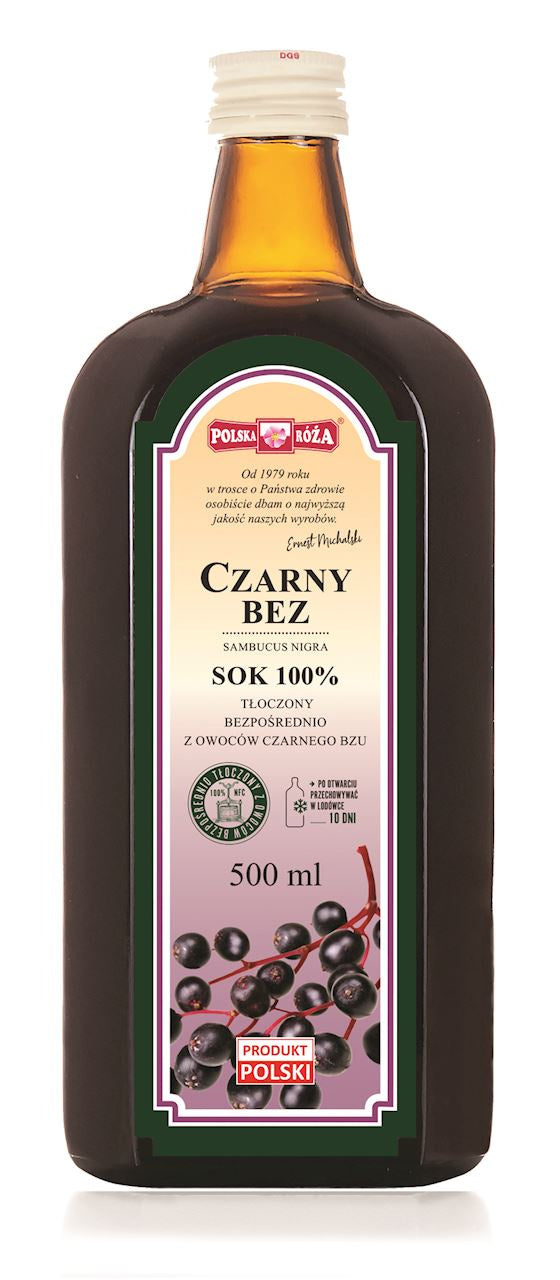 Sok z Czarnego Bzu Nfc 500 ml Polska Róża