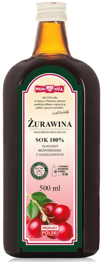 Sok z Żurawiny Nfc 500 ml Polska Róża