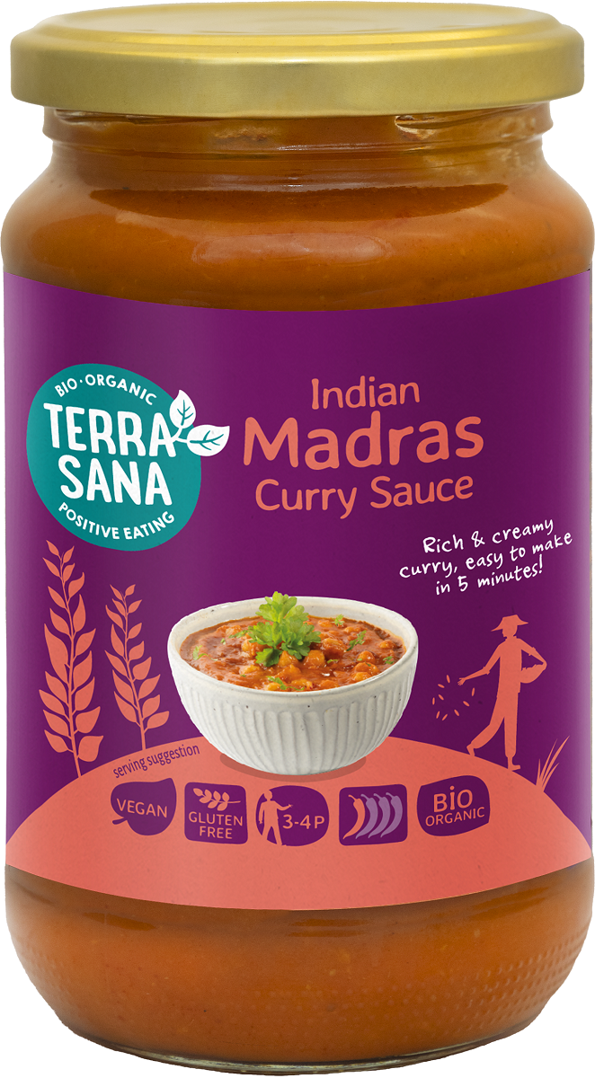Sos Curry Indian Madras Bezglutenowy BIO (2 szt x 350 g)