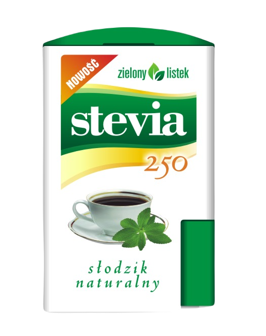 Stevia Pastylki w Dozowniku (250 Szt) (2 szt x 13 g)