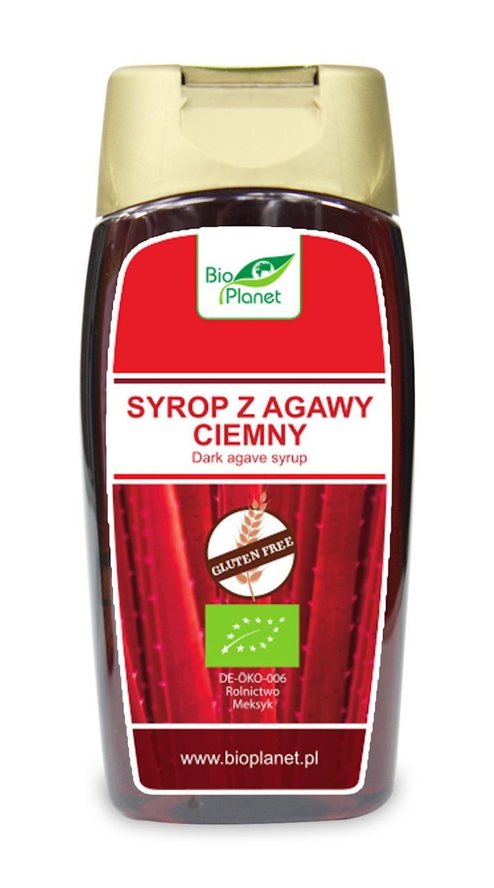 Syrop z Agawy Ciemny Bezglutenowy BIO (250 ml) (2 szt x 350 g)