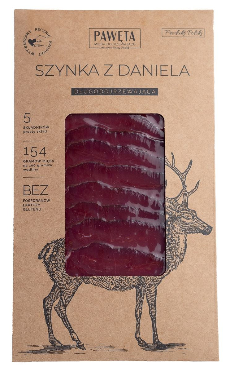 Szynka z Daniela Dojrzewająca Plastry Bezglutenowa 50 g