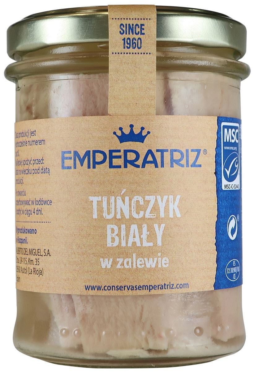 Tuńczyk Biały Filety Msc w Sosie Własnym 200 g (140 g) (Słoik)