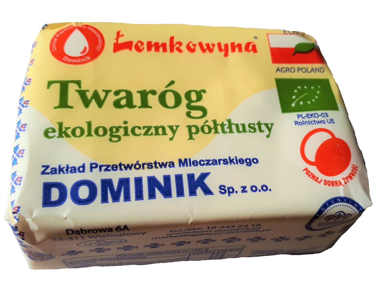 Twaróg Półtłusty BIO (Około 0,27 kg) (2 x 0,27 kg)