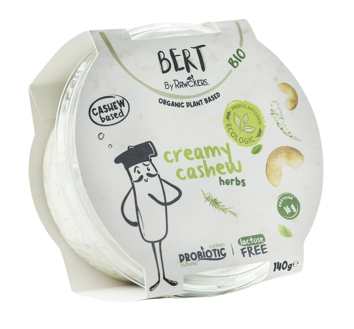 Wegańska Alternatywa Serka Śmietankowego z Orzechów Nerkowca i Ziół BIO 140 g