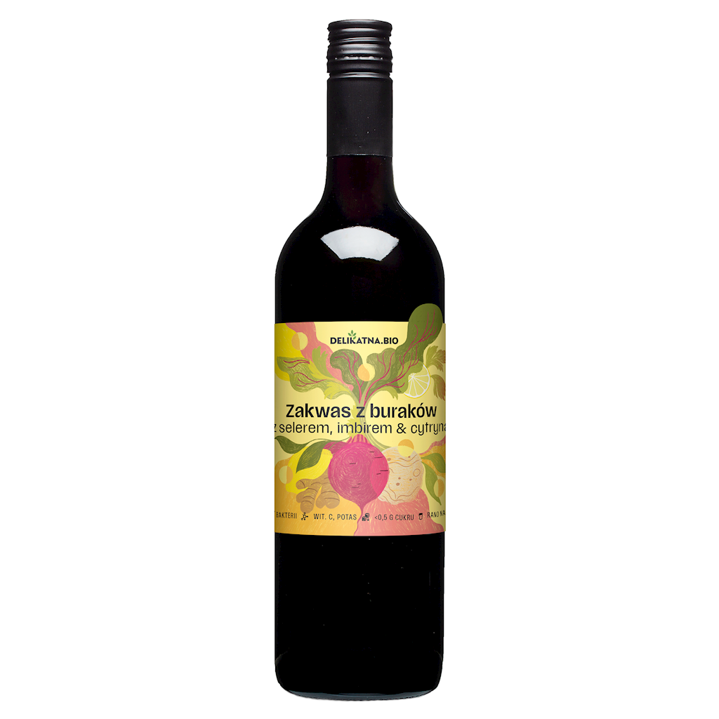 Zakwas z Buraków z Selerem, Imbirem i Cytryną BIO 750 ml