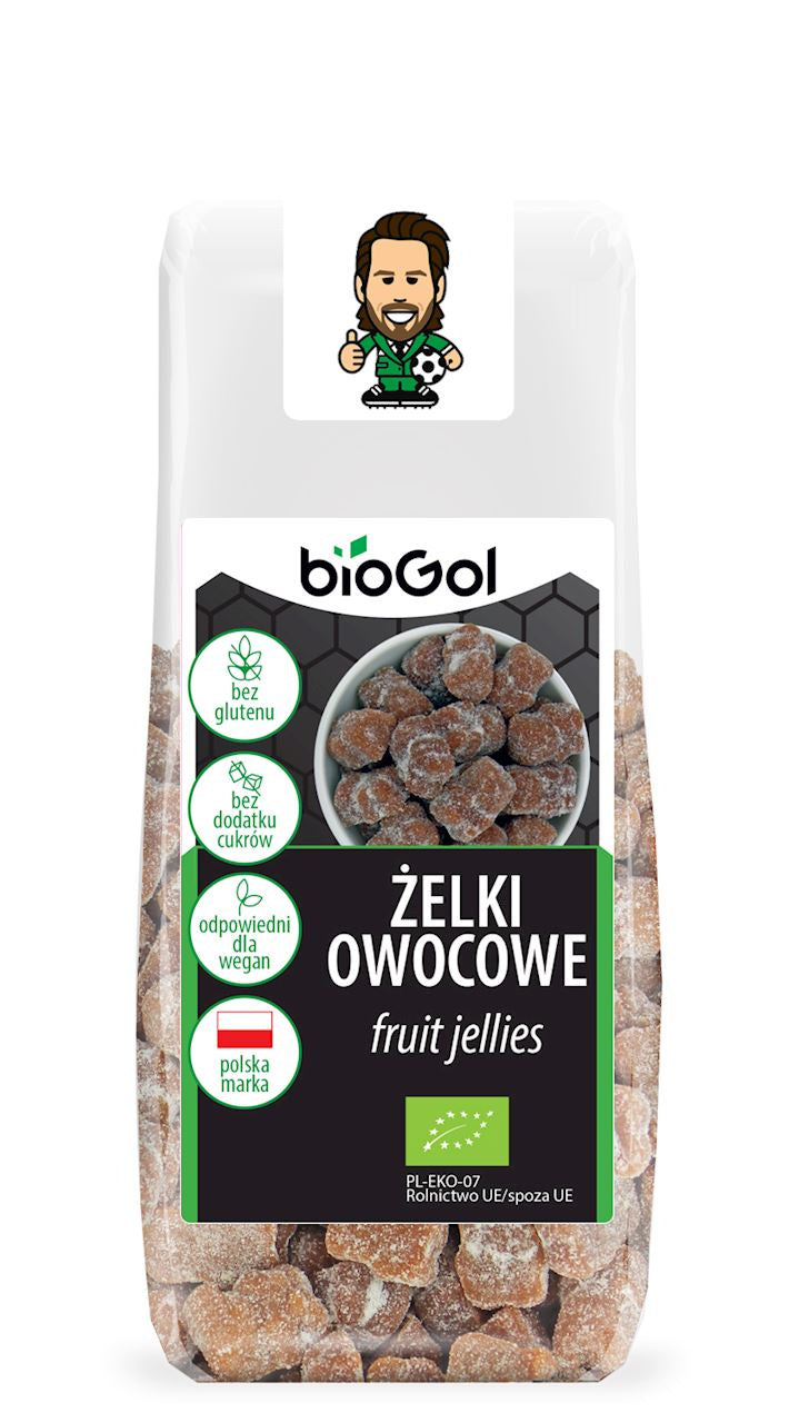 Żelki Owocowe Bez Żelatyny Bezglutenowe BIO (3 szt x 90 g)