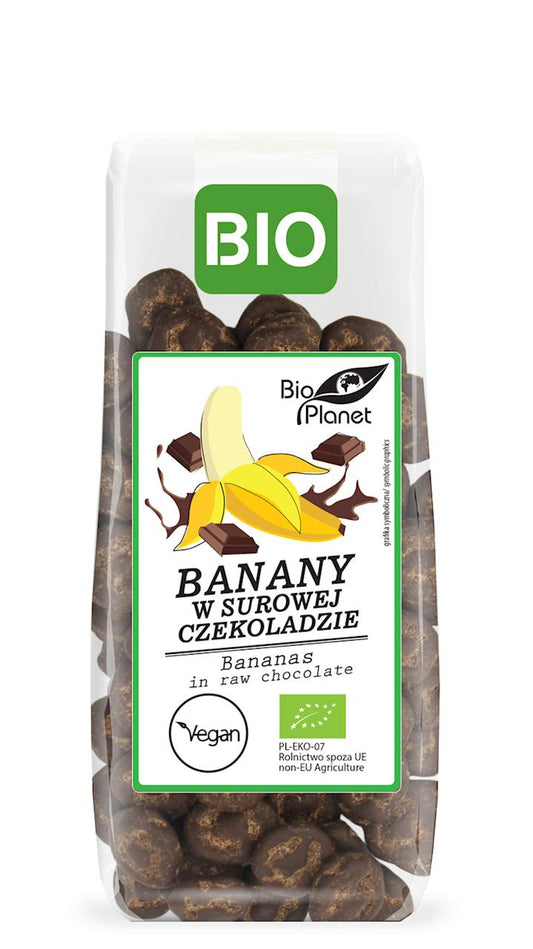 Banany w Surowej Czekoladzie BIO (2 szt x 100 g)