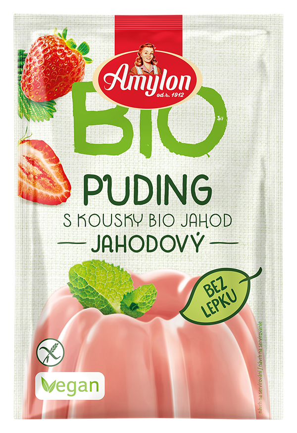 Budyń Truskawkowy Bezglutenowy BIO (10 szt x 40 g)