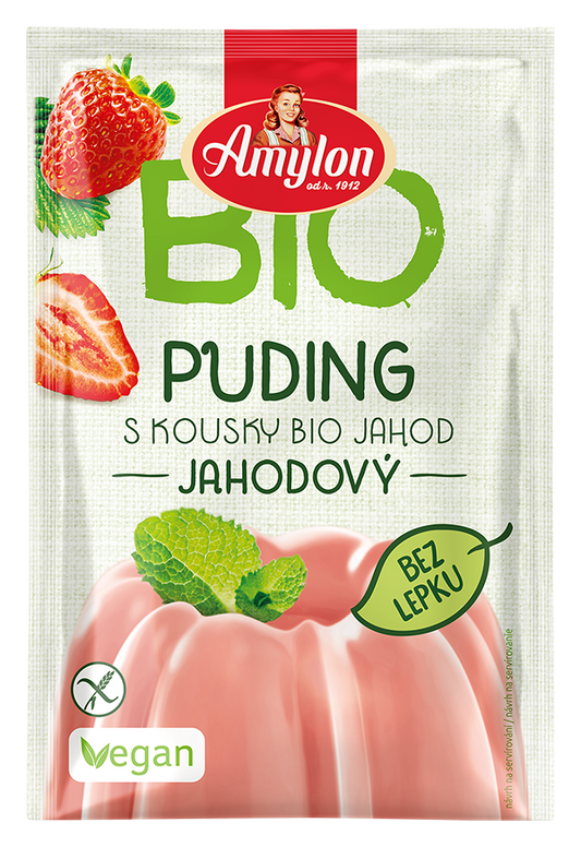 Budyń Truskawkowy Bezglutenowy BIO (10 szt x 40 g)