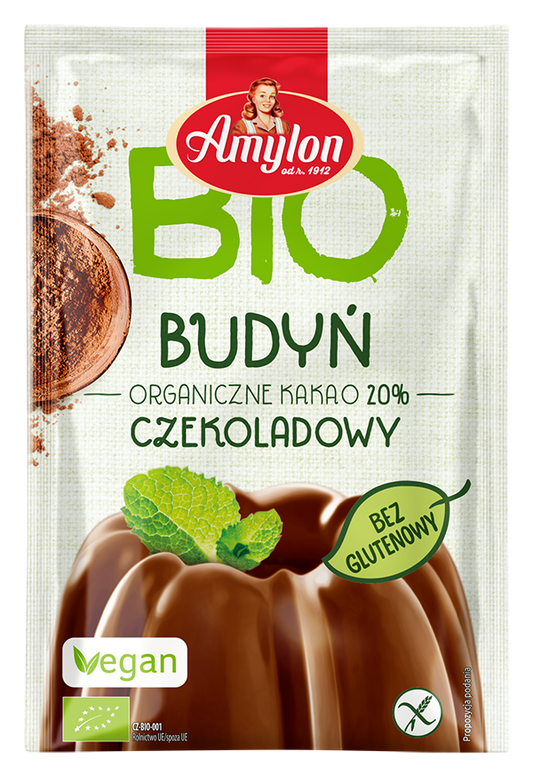Budyń o Smaku Czekoladowym Bezglutenowy BIO (10 szt x 40 g)