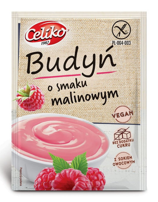 Budyń o Smaku Malinowym Bezglutenowy (25 szt x 40 g)