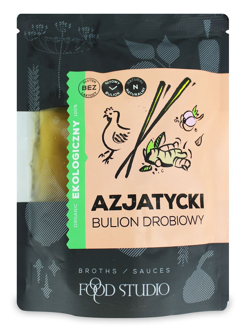 Bulion Drobiowy Azjatycki w Płynie Bezglutenowy BIO (2 szt x 350 ml)