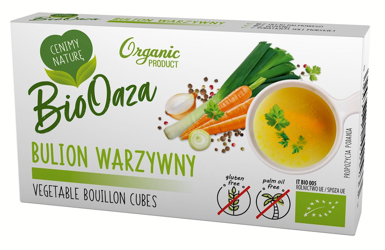 Bulion - Kostki Warzywne Bez Dodatku Cukrów Bezglutenowe BIO (6 x 11 g) (4 szt x 66 g)