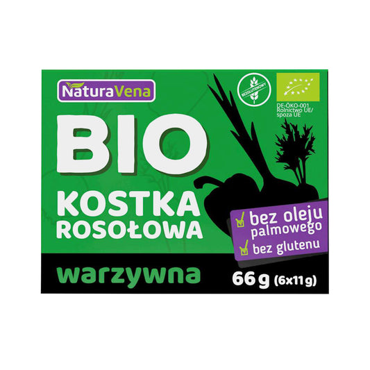 Bulion - Kostki Warzywne Bezglutenowe BIO (6 x 11 g) (10 szt x 66 g)