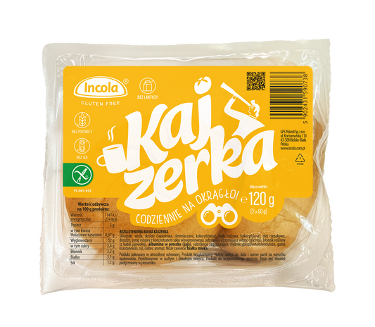 Bułki Kajzerki Bezglutenowe (2 Szt.) (3 szt x 120 g)