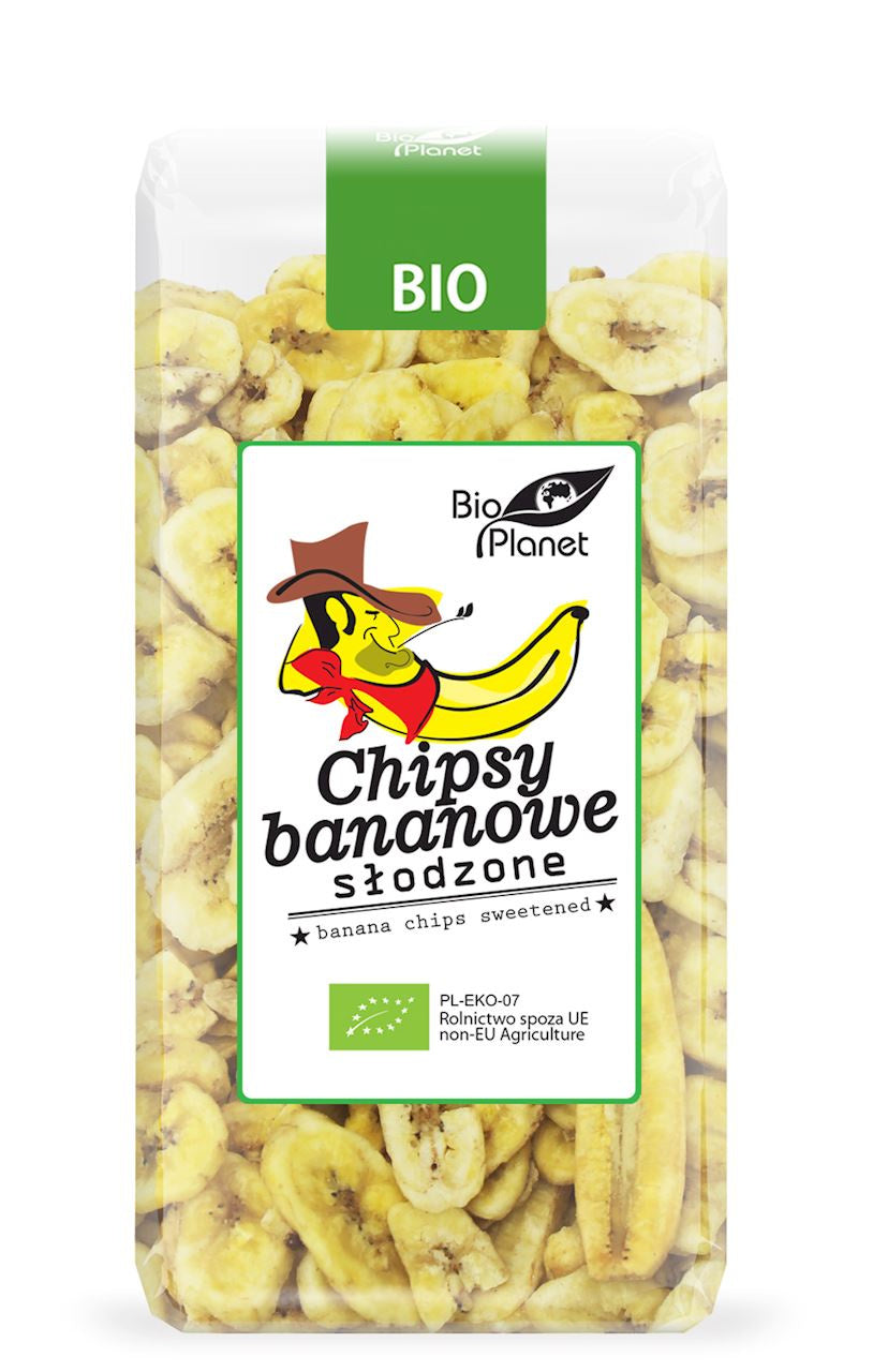 Chipsy Bananowe Słodzone BIO (3 szt x 150 g)