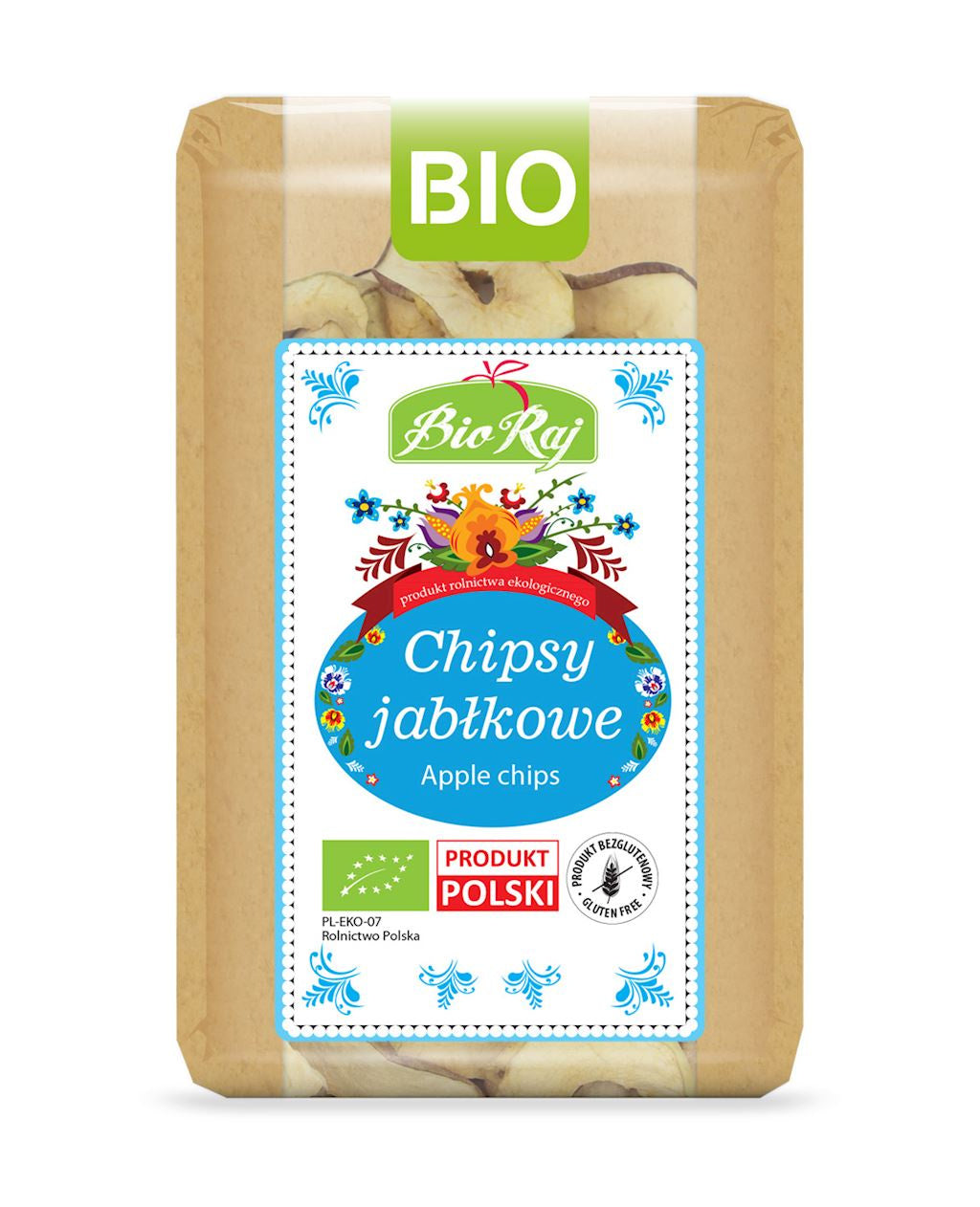 Chipsy Jabłkowe Bezglutenowe BIO (Polska) (6 szt x 50 g)