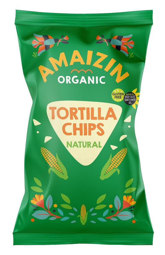 Chipsy Tortilla Kukurydziane Solone Bezglutenowe BIO (2 szt x 250 g)