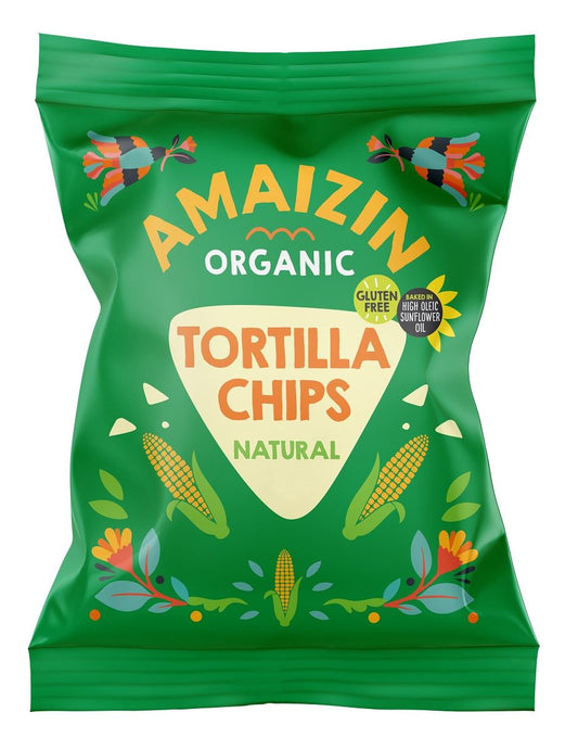 Chipsy Tortilla Kukurydziane Solone Bezglutenowe BIO (4 szt x 75 g)