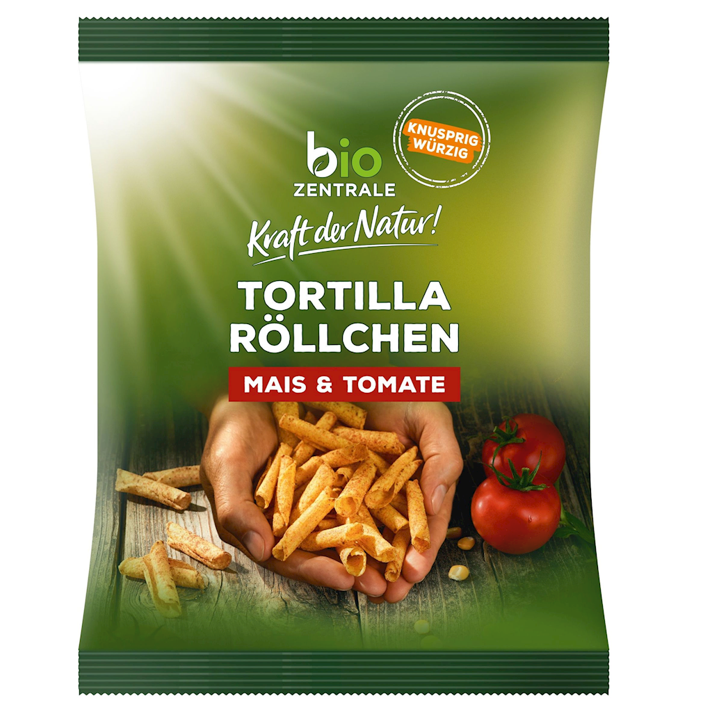 Chipsy Tortilla Rurka Pomidorowe Bezglutenowe BIO (2 szt x 125 g)