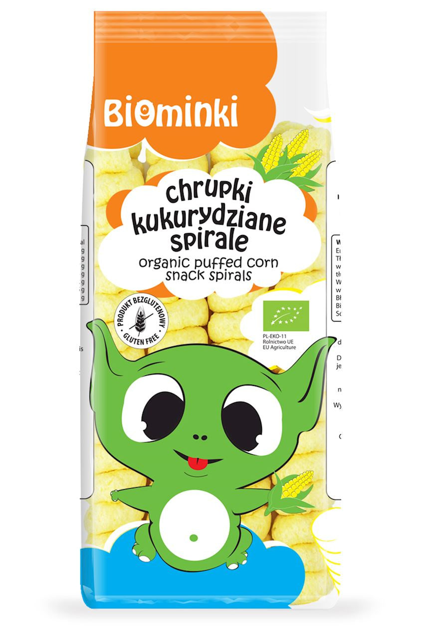 Chrupki Kukurydziane Spirale Bezglutenowe BIO (5 szt x 60 g)