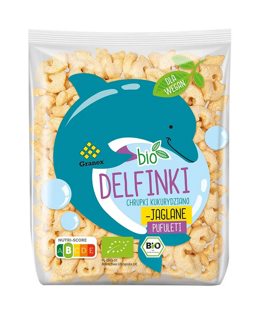 Chrupki Kukurydziano - Jaglane Delfinki BIO (4 szt x 80 g)