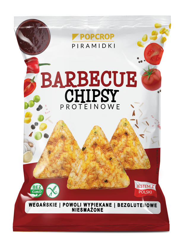 Chrupki Piramidki Proteinowe o Smaku Bbq Bezglutenowe (5 szt x 60 g)