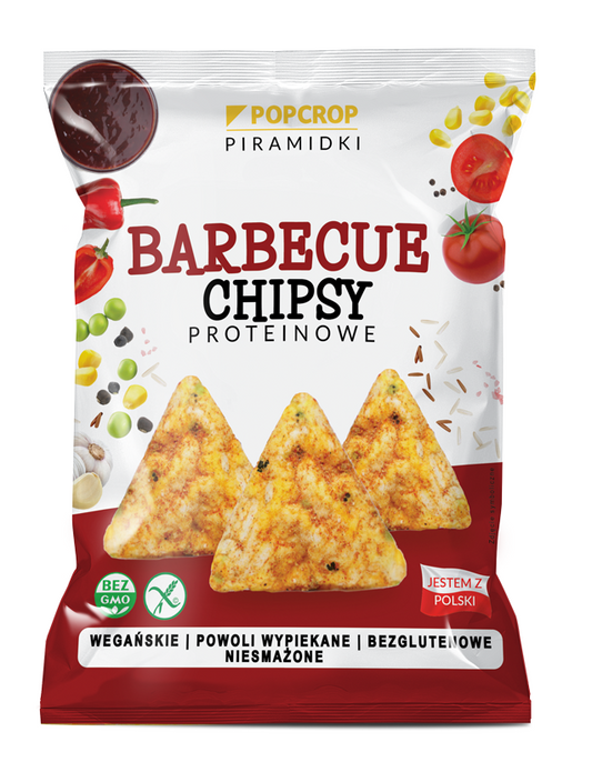 Chrupki Piramidki Proteinowe o Smaku Bbq Bezglutenowe (5 szt x 60 g)