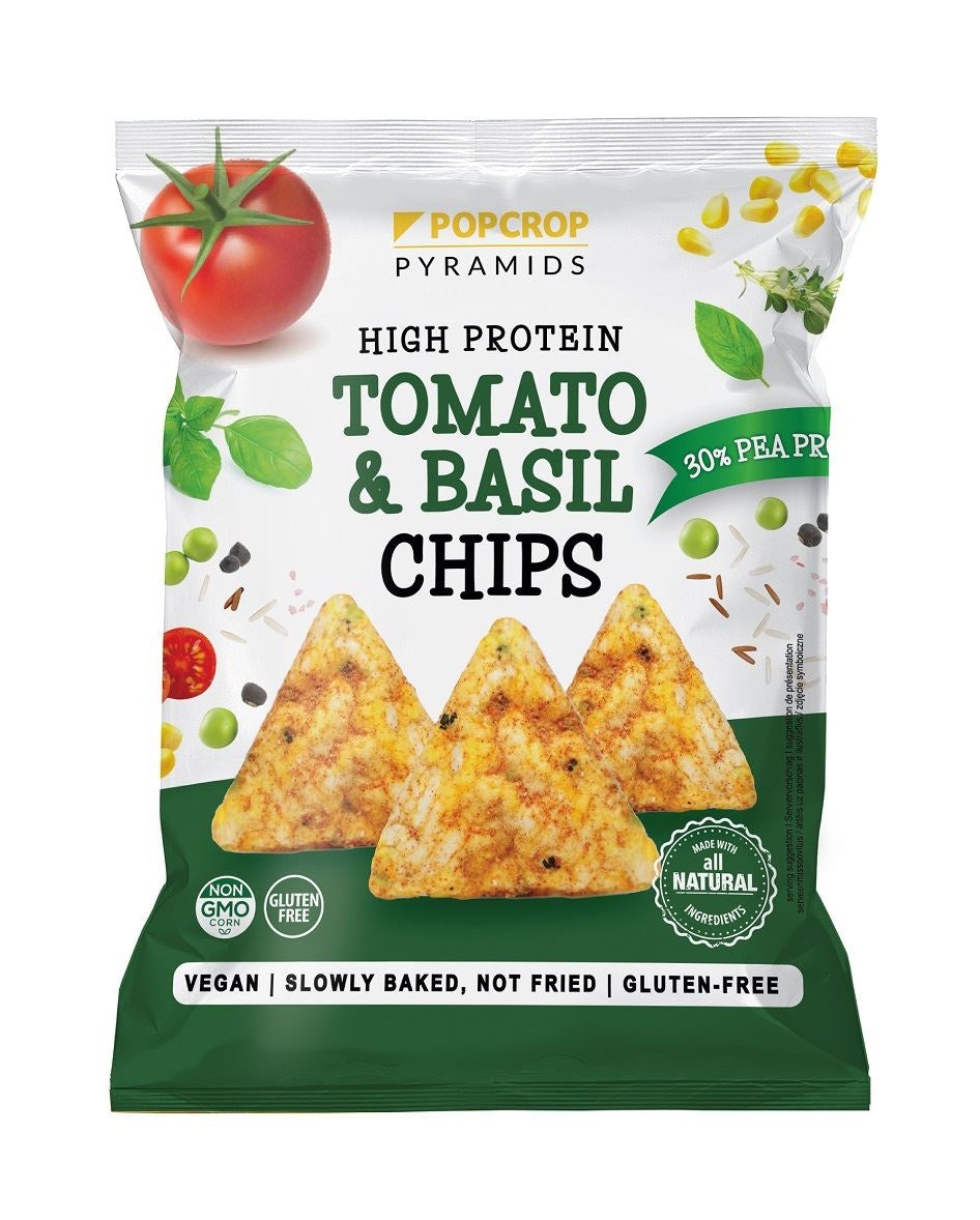 Chrupki Piramidki Proteinowe o Smaku Pomidora z Bazylią Bezglutenowe (5 szt x 60 g)