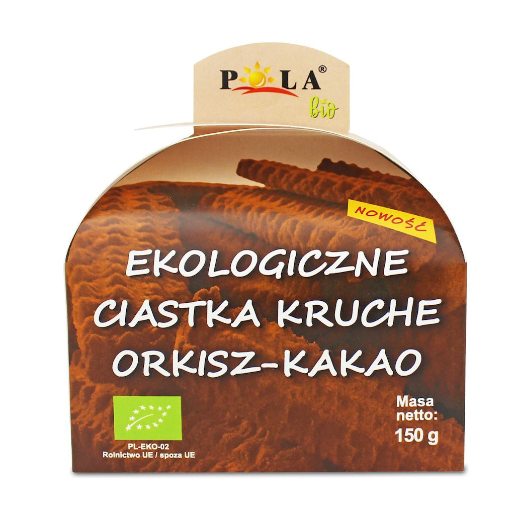 Ciastka Kruche Orkiszowe Kakaowe BIO 150 g