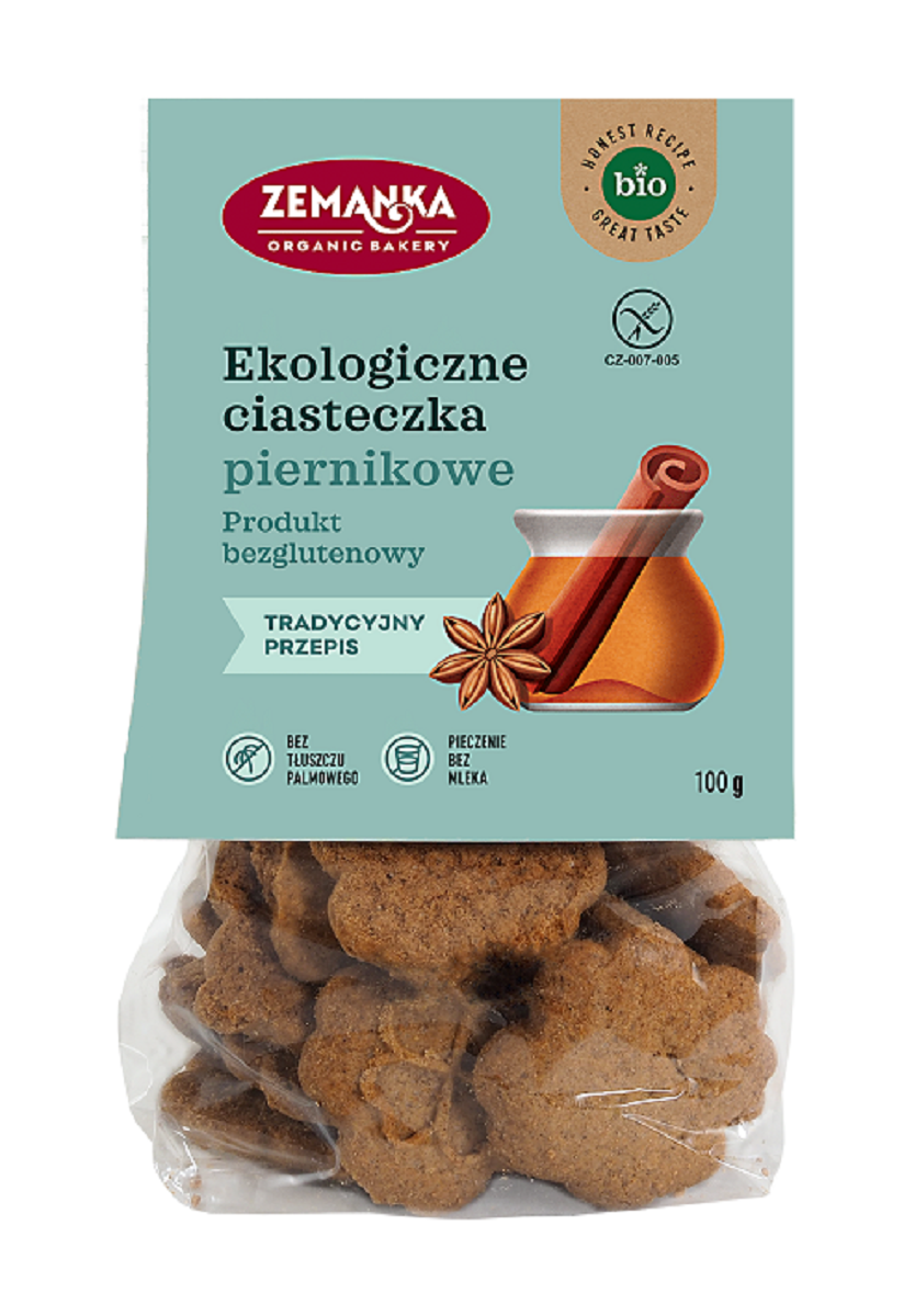 Ciastka Piernikowe Bezglutenowe BIO (3 szt x 100 g)