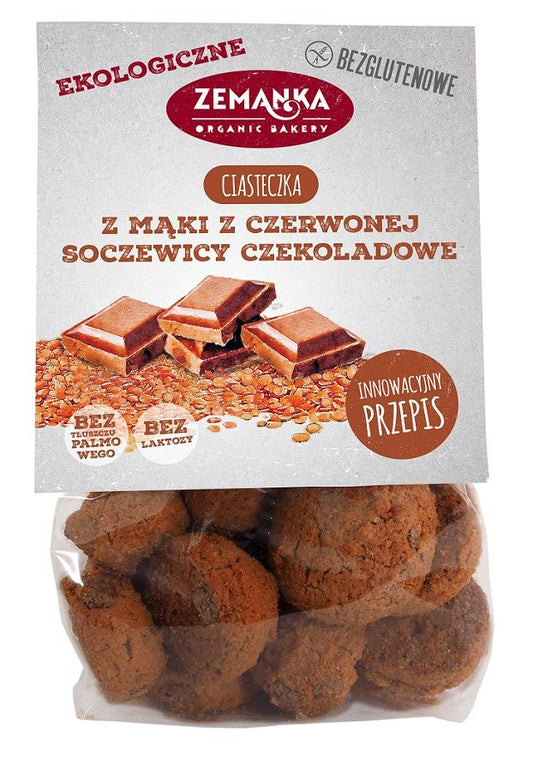 Ciastka Soczewicowe Czekoladowe Bezglutenowe BIO (3 szt x 100 g)