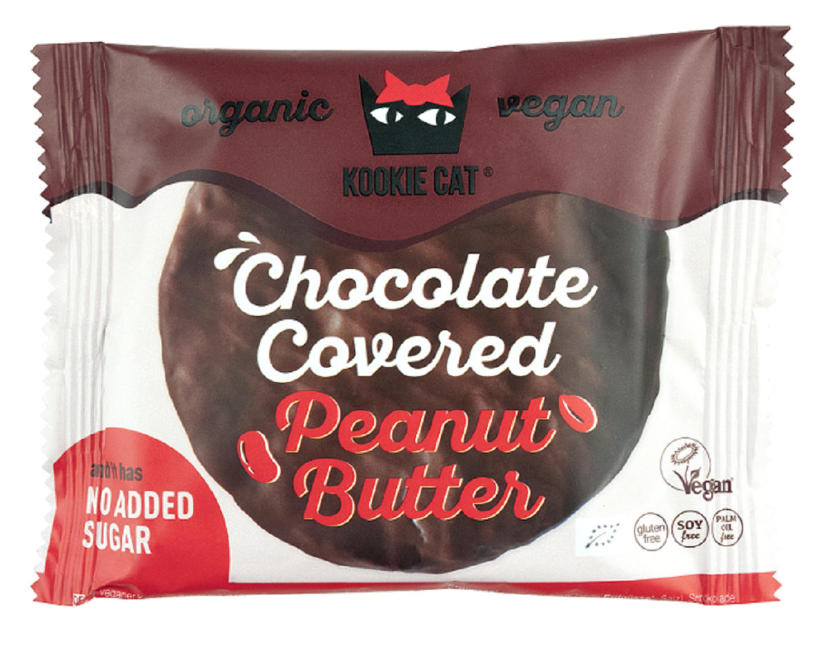 Ciastko Wegańskie z Czekoladą Bez Dodatku Cukrów i z Kremem z Orzeszków Ziemnych Bezglutenowe BIO (4 szt x 50 g)