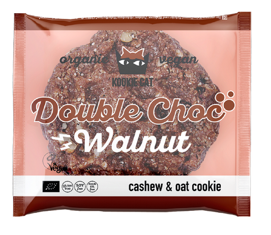 Ciastko Wegańskie z Czekoladą i Orzechami Włoskimi Bezglutenowe BIO 50 g