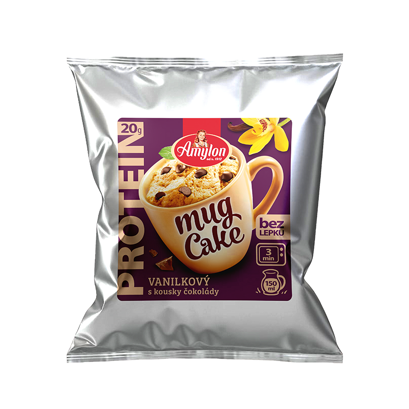 Ciasto Proteinowe Waniliowe z Kawałkami Czekolady z Kubeczka Bezglutenowe 60 g