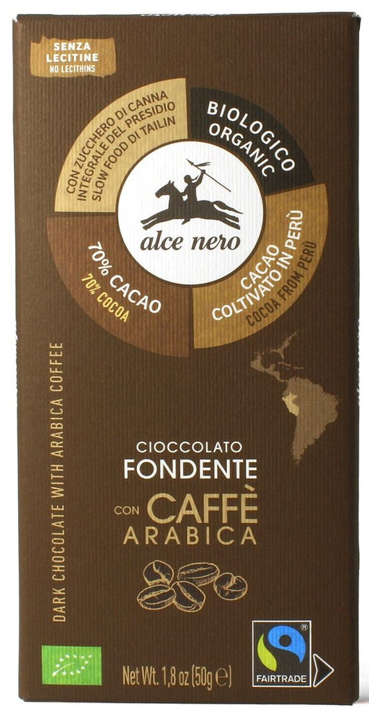 Czekolada Gorzka z Kawą Fair Trade Bezglutenowa BIO (3 szt x 50 g)