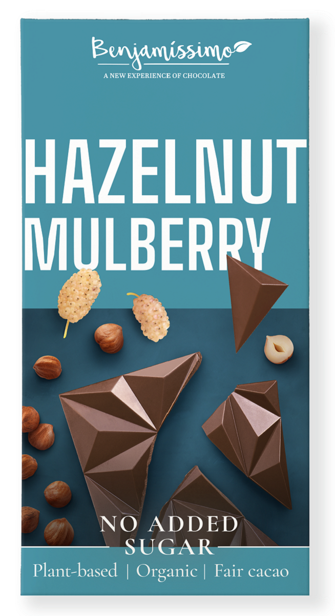 Czekolada Orzechy Laskowe - Morwa Bez Dodatku Cukrów Bezglutenowa BIO 60 g