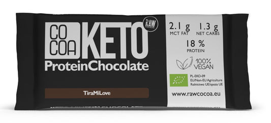 Czekolada Proteinowa o Smaku Tiramisu Keto BIO (2 szt x 40 g)