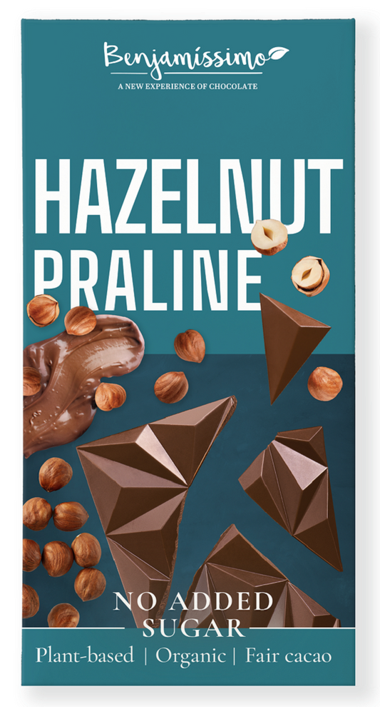 Czekolada z Orzechami Laskowymi Bez Dodatku Cukrów Bezglutenowa BIO (2 szt x 60 g)