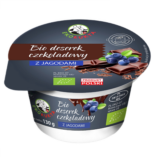 Deser Czekoladowy z Jagodami BIO (2 szt x 130 g)