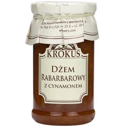 Dżem Rabarbarowy z Cynamonem o Obniżonej Zawartości Cukru Bezglutenowy (3 szt x 235 g)