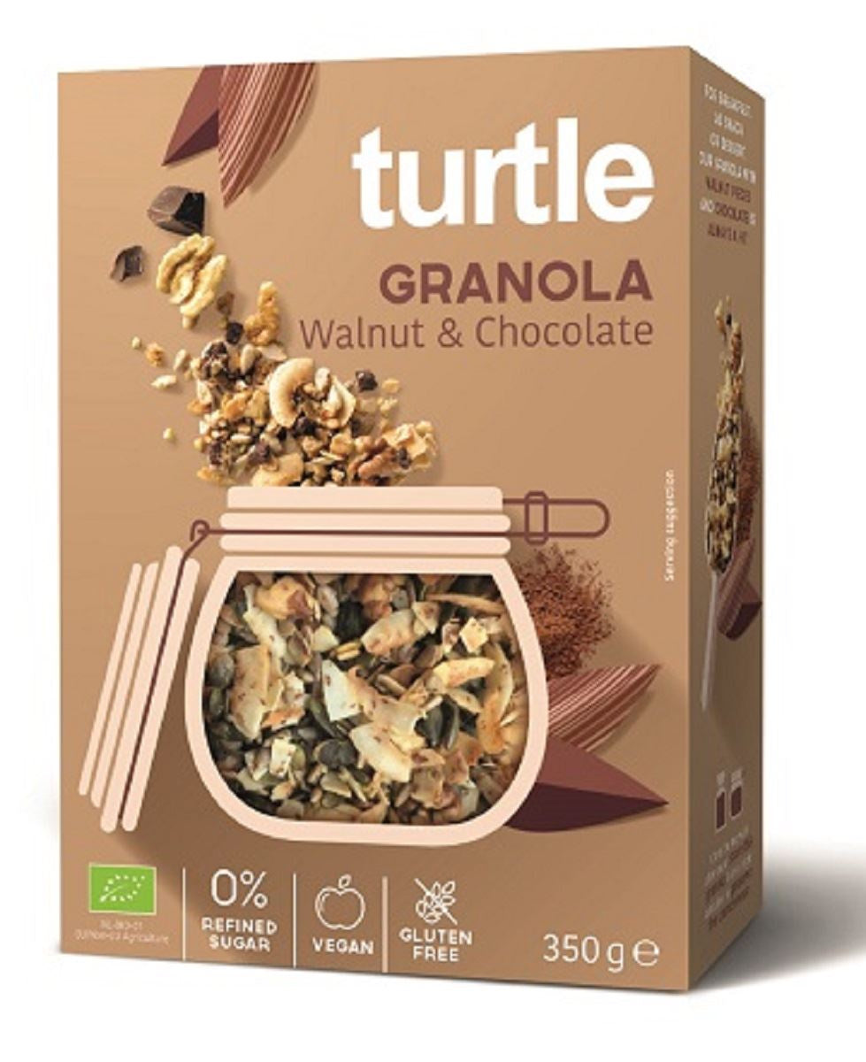 Granola Orzechy Włoskie - Czekolada Bezglutenowa BIO 350 g