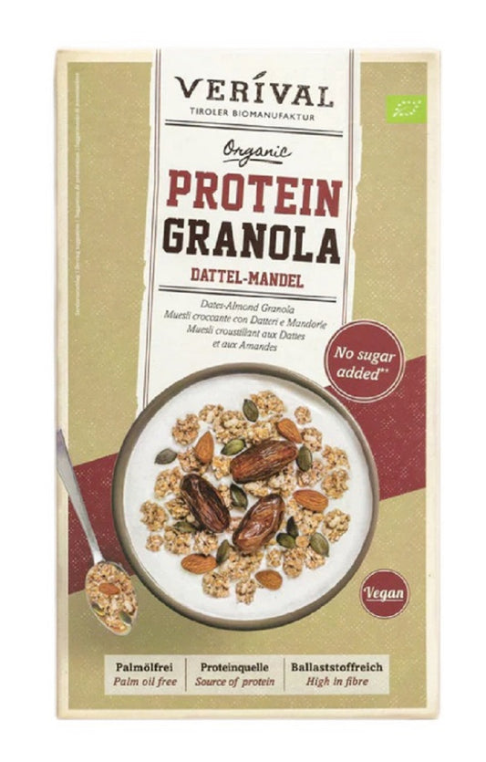Granola Proteinowa z Daktylami i Migdałami Bez Dodatku Cukrów BIO 325 g