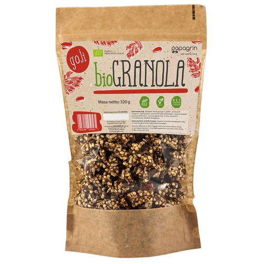 Granola z Goji Bez Dodatku Cukrów Bezglutenowa BIO 320 g