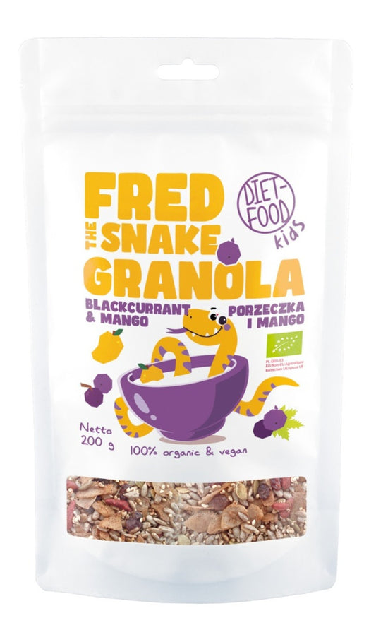 Granola z Mango i Czarną Porzeczką BIO 200 g - Diet